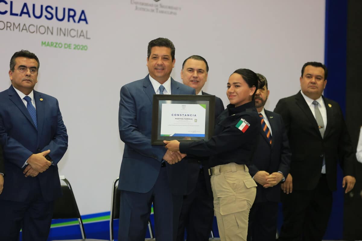 Fortalece Gobierno de Tamaulipas corporaciones policíacas con elementos más y mejor preparados
