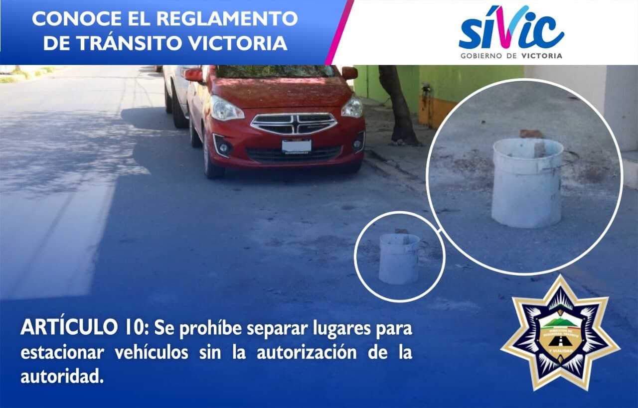Automovilistas no deben separar espacios para estacionarse