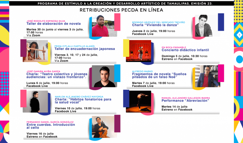 Cultura Tamaulipas invita a todas y todos a aprender desde casa