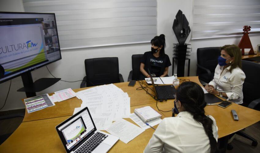 Cultura Tamaulipas se reúne virtualmente con los 43 titulares municipales de Cultura