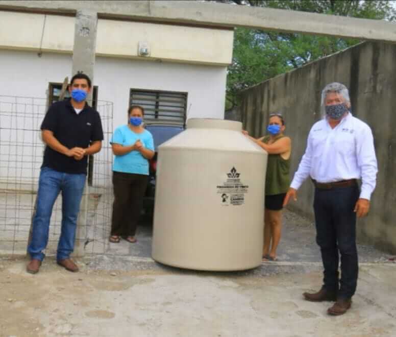 Beneficia gestión del Gobierno de Victoria a 1,250 familias con tinacos subsidiados