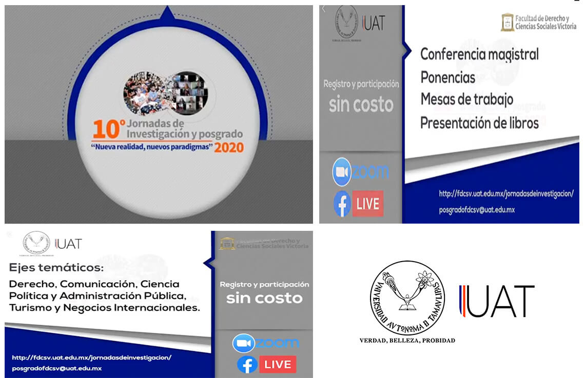 Invita la FDCSV-UAT a Jornadas de Investigación y Posgrado