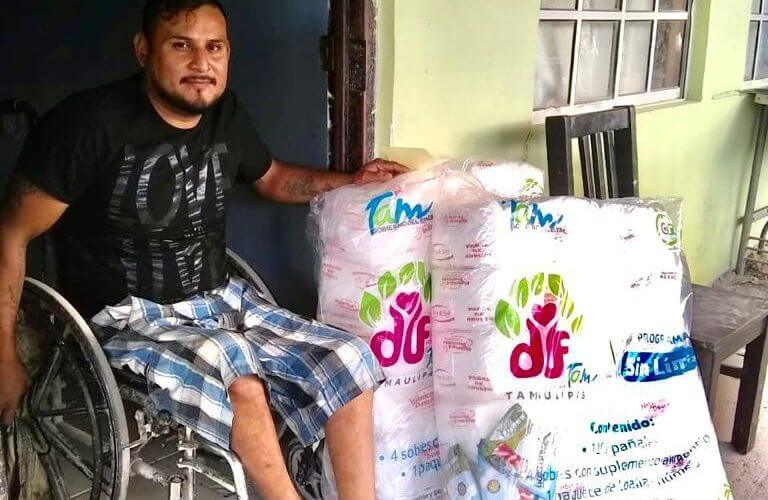 Más de mil 600 personas con discapacidad reciben su dotación Sin Límites del DIF Tamaulipas