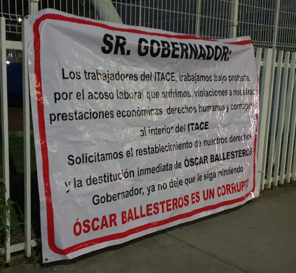Colapsa el ITACE y en una manta trabajadores culpan al director