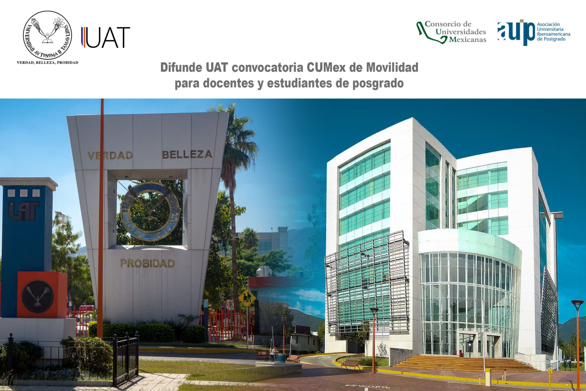 Difunde UAT convocatoria CUMEX de movilidad para docentes y estudiantes de posgrado