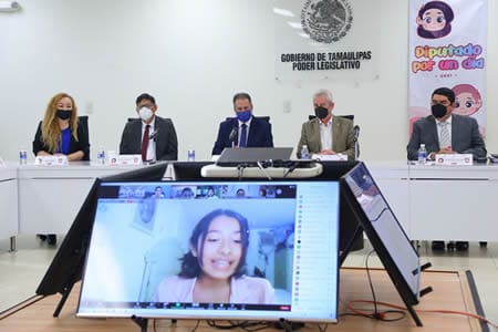 De manera virtual… Sesionan en la Casa del Pueblo niñas y niños en el evento “Diputado por un Día 2021”