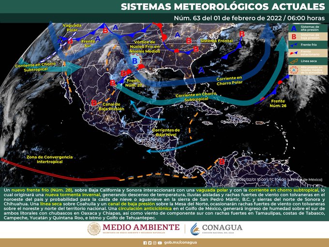 ¡Sin chamarra NO! Mucho frío sentirás con nuevo frente frío y próxima tormenta invernal