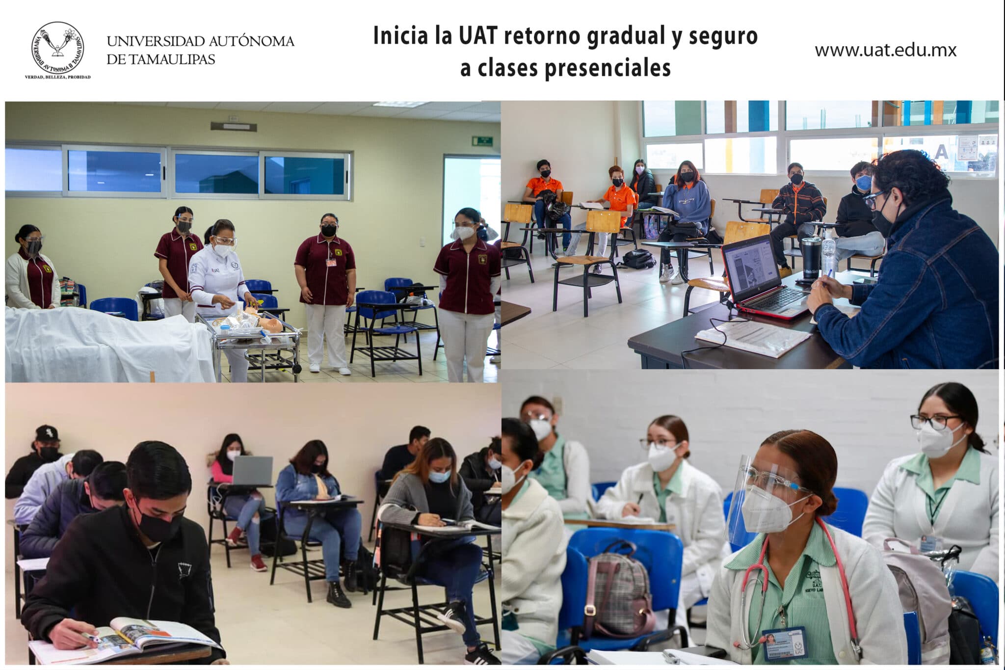 Inicia UAT el retorno gradual y seguro a las clases presenciales