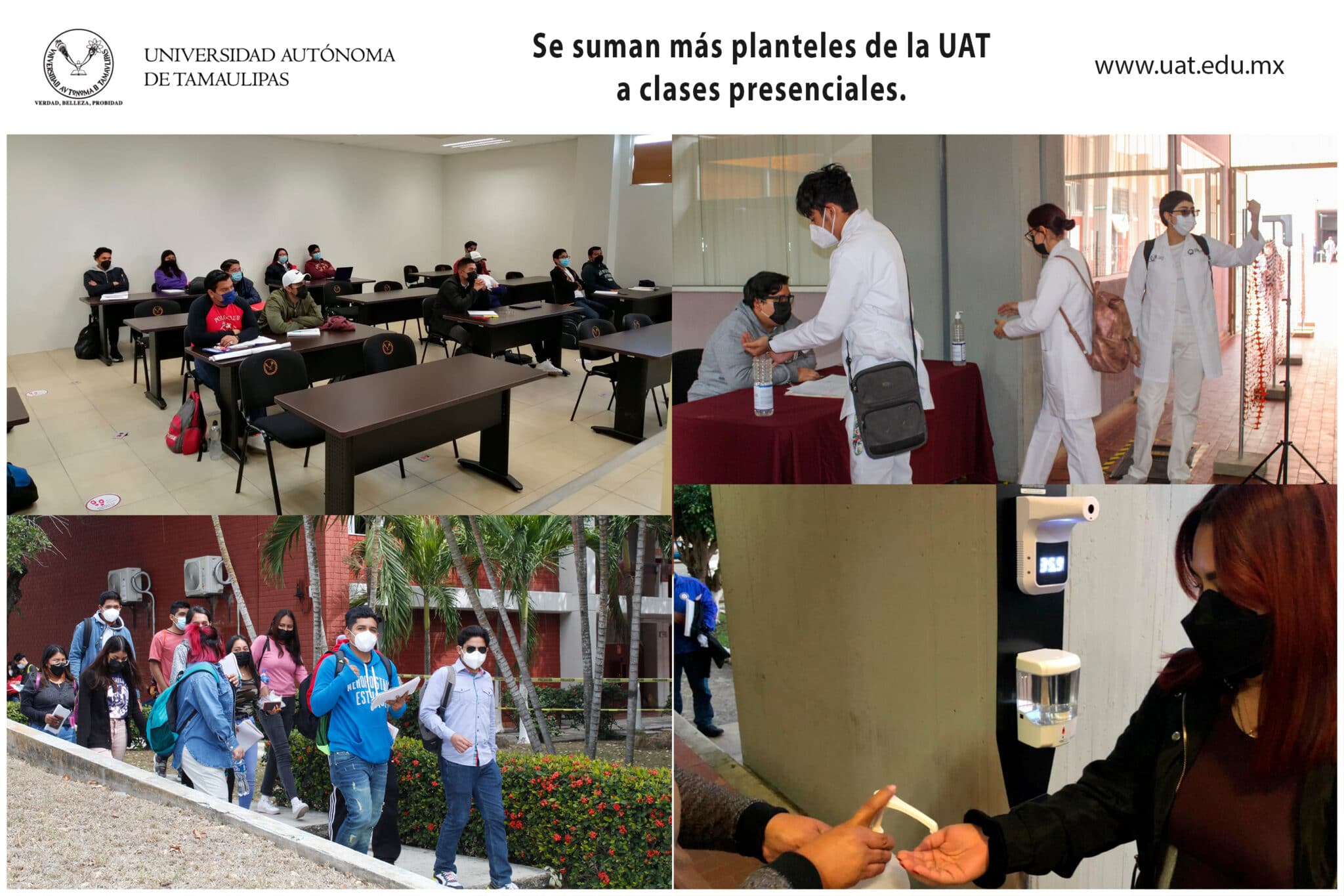 Se suman más planteles de la UAT a clases presenciales