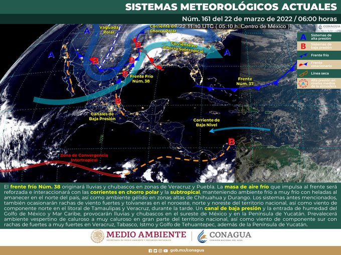 ¡Prepárate para el viento! Rachas de 70 km/h se impulsarán este día por el frente frío 38