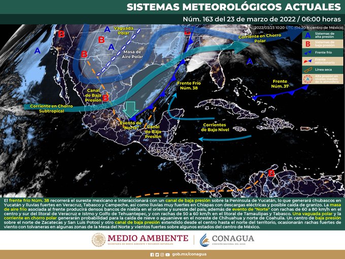 ¿Y ahora qué pasa con el clima? No es uno, ni dos, sino cinco sistemas los que afectan al país