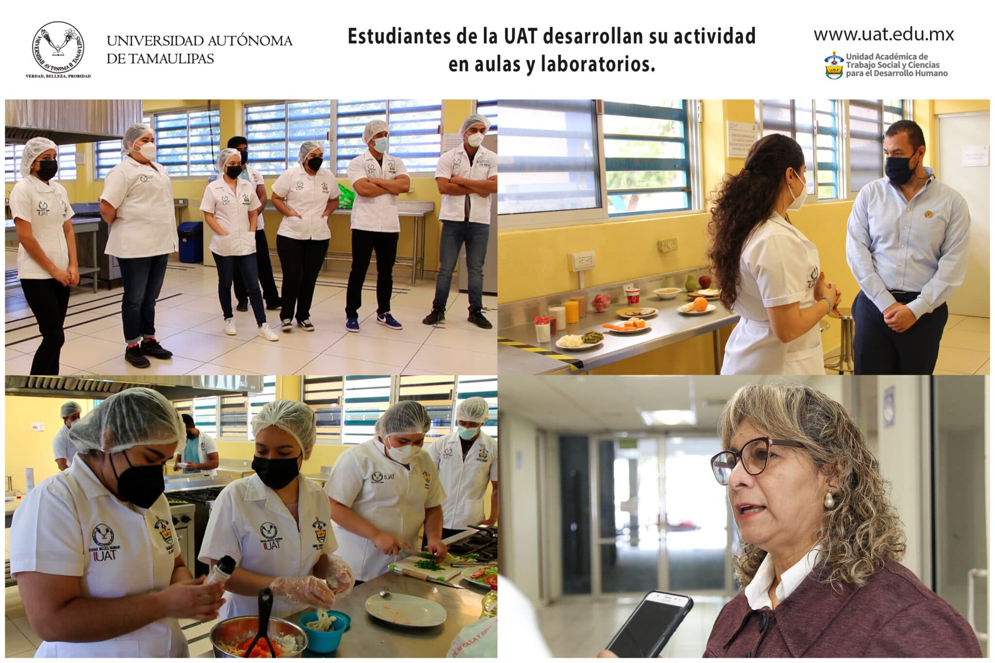 Estudiantes de la UAT desarrollan su actividad en aulas y laboratorios