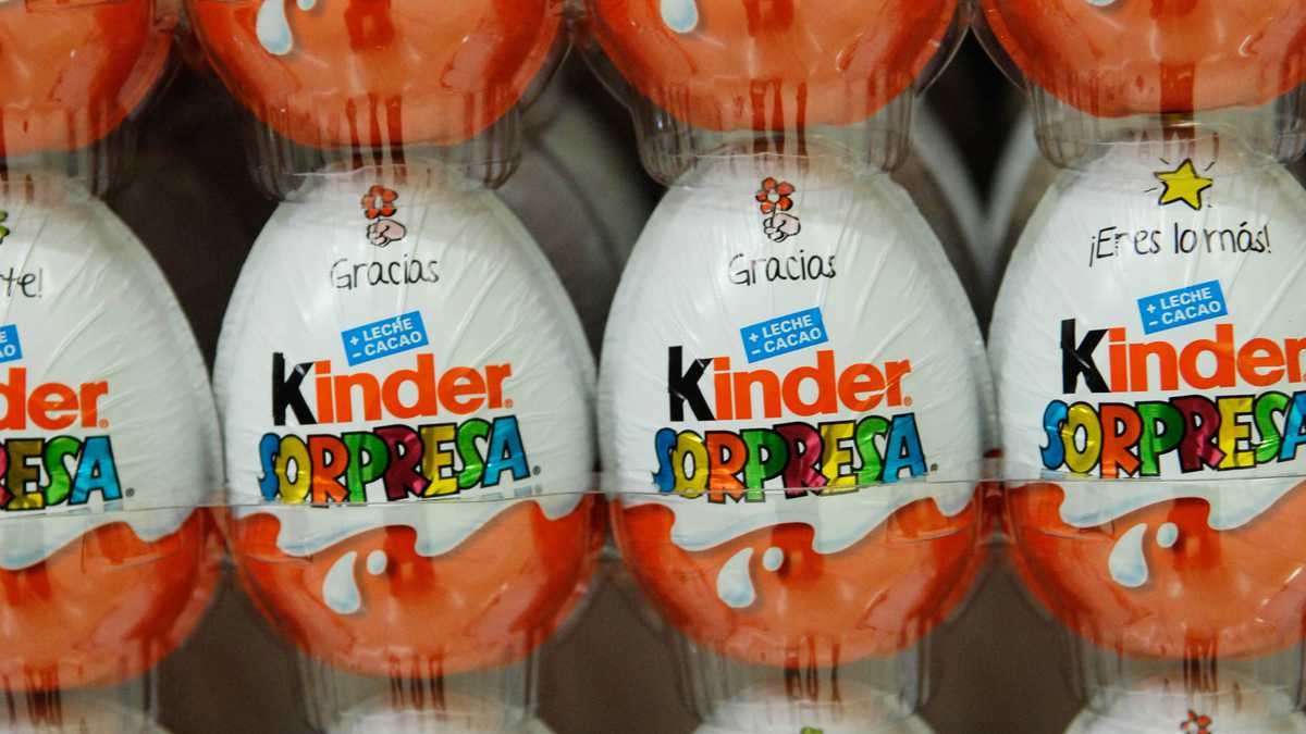 Retiran chocolates Kinder en Europa tras varios casos de salmonelosis