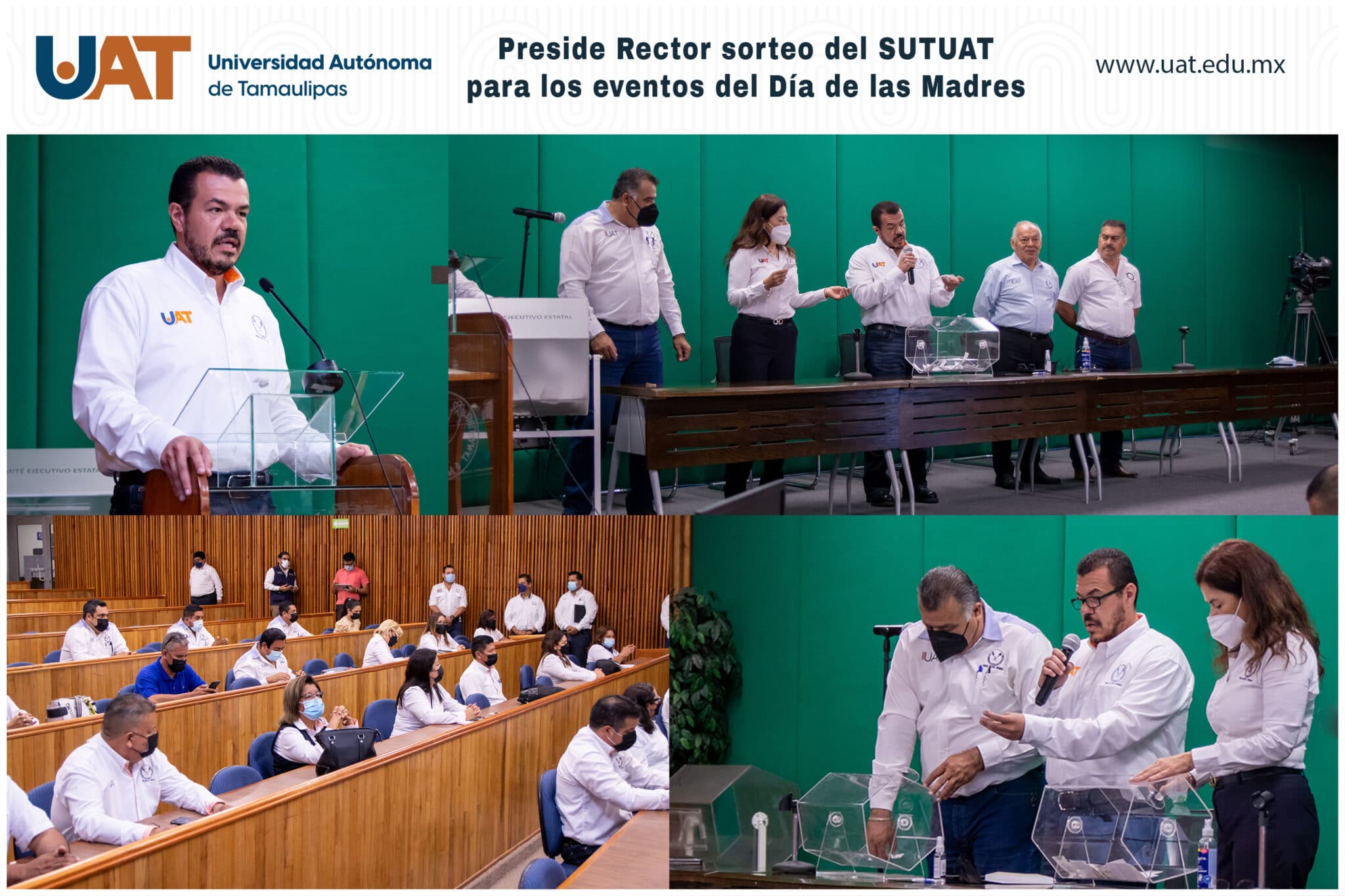 Preside Rector sorteo del SUTUAT por el Día de las Madres