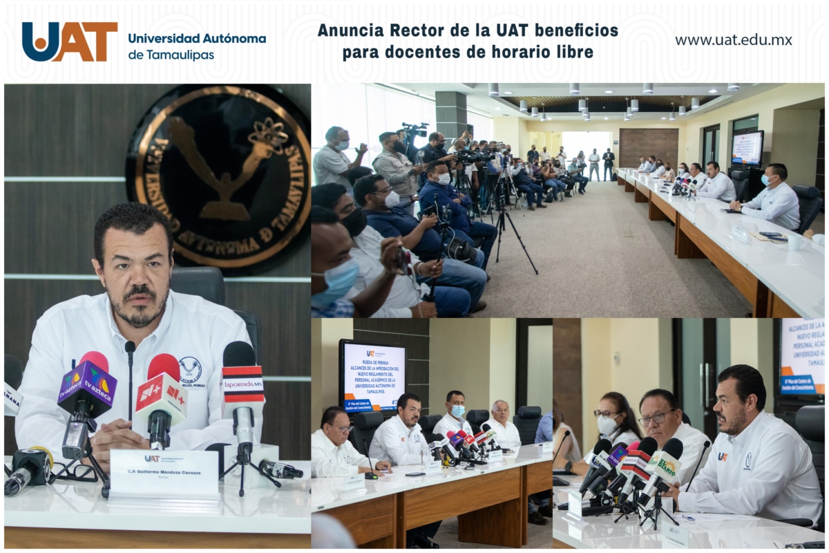 Anuncia Rector de la UAT beneficios para docentes de horario libre