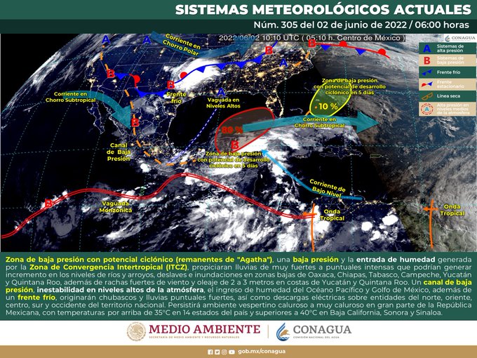 Otro frente frío fuera de temporada llega a México ¿Cuáles serán sus efectos