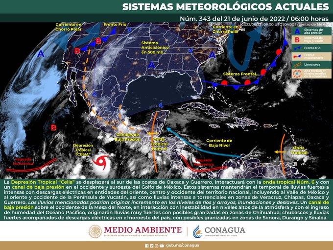 El verano llega lluvioso y con temperaturas muy cálidas; así el clima hoy 21 de junio