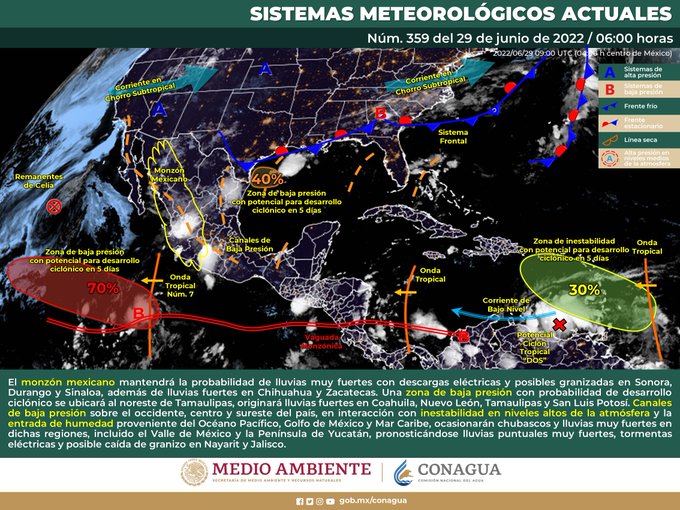 Calor y lluvias ¿Cómo viene el pronóstico del clima para hoy? Aquí la respuesta
