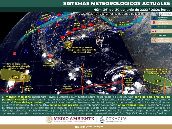 ¿Qué es el monzón mexicano? Seguirá haciendo de las suyas en gran parte de México ¡Prepárate!