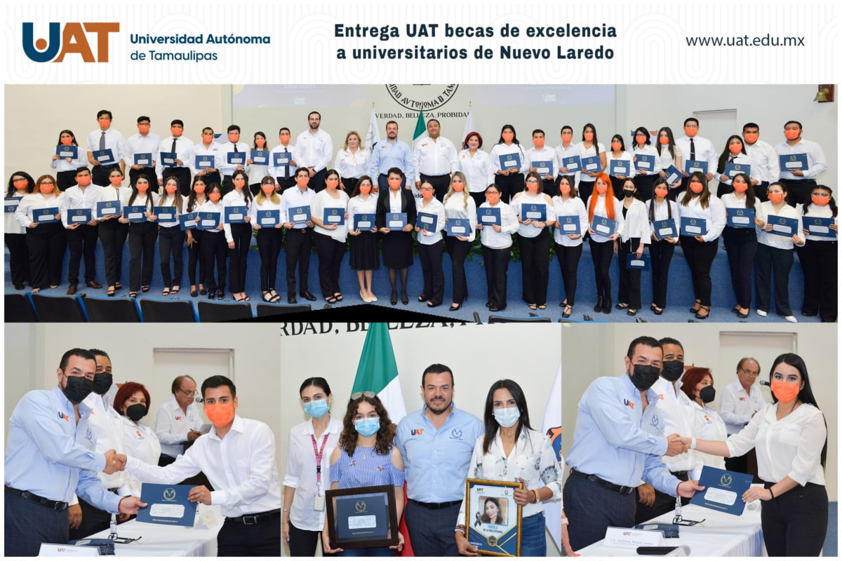 Entrega UAT becas de excelencia a universitarios de Nuevo Laredo