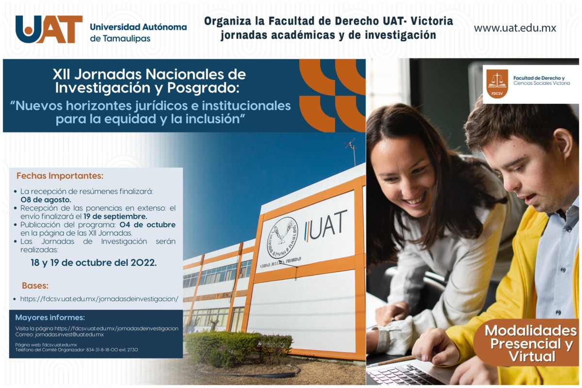 La Facultad de Derecho UAT Victoria prepara las Jornadas de Investigación y Posgrado