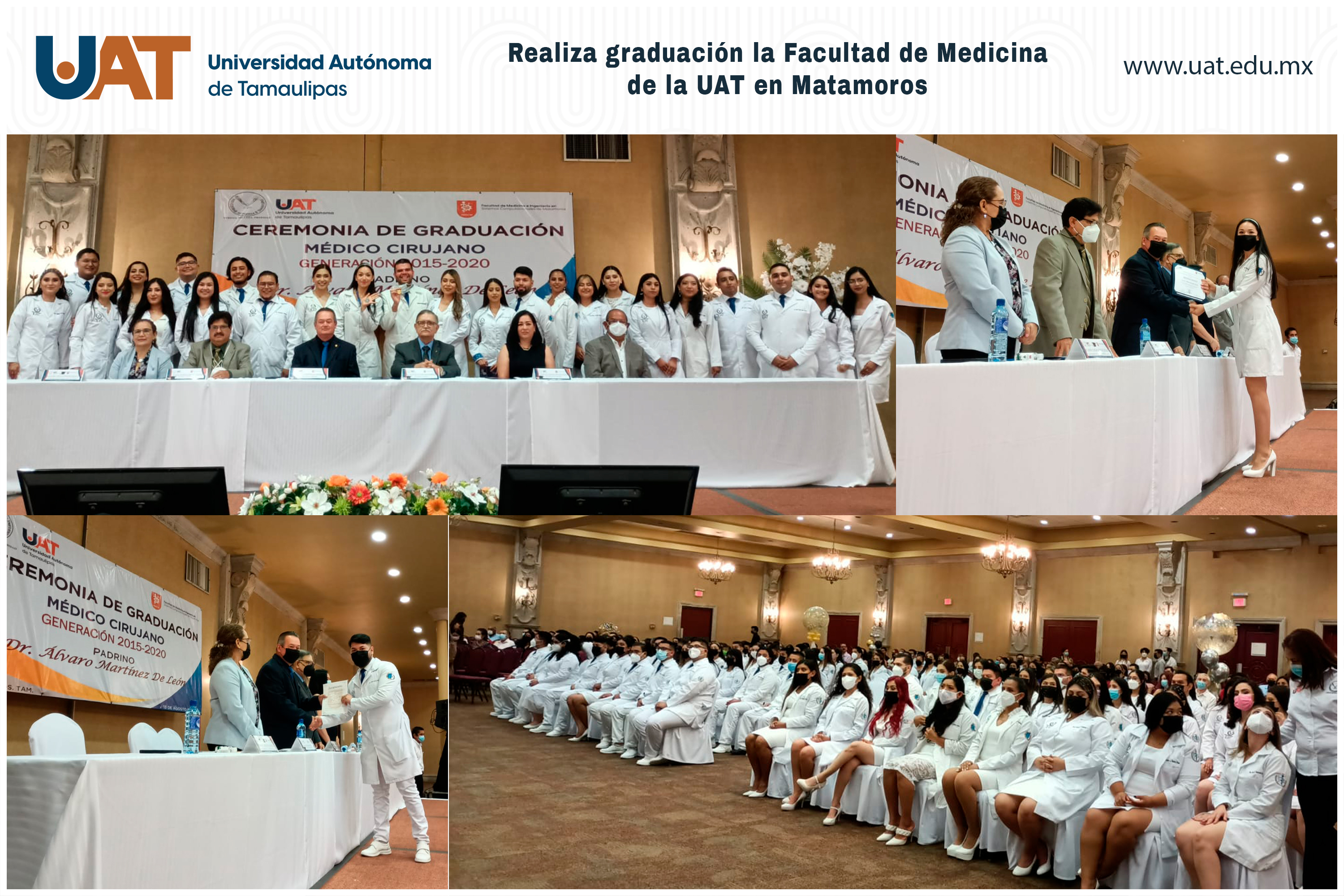 Realiza graduación la Facultad de Medicina de la UAT en Matamoros