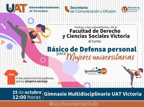 UAT ofrecerá “curso básico de defensa personal para mujeres universitarias” gratuito