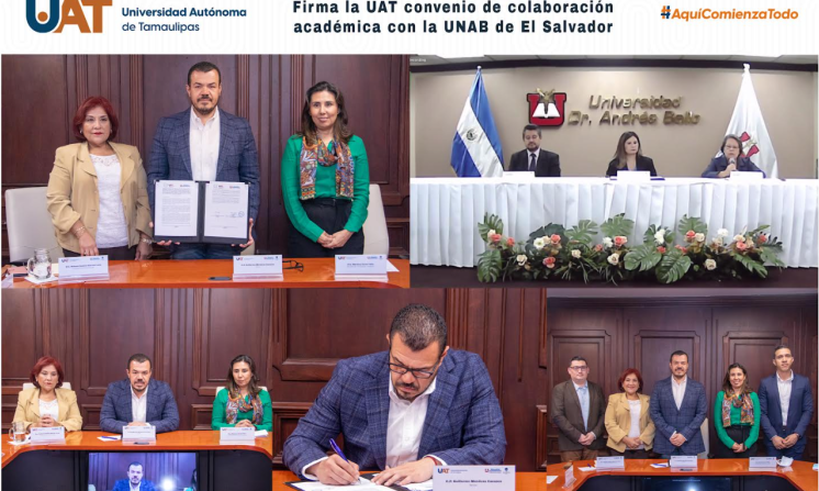 Firma la UAT convenio con la UNAB de El Salvador