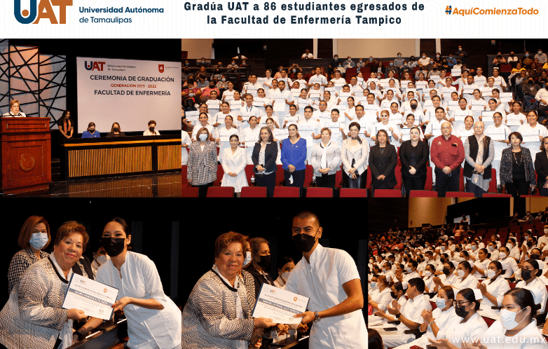Gradúa la UAT a egresados de la Facultad de Enfermería Tampico
