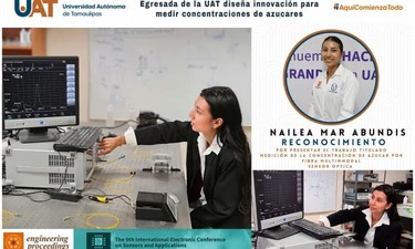 Egresada de la UAT diseña innovación para medir azucares
