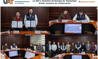 UAT y Comisión de Energía de Tamaulipas firman convenio de colaboración