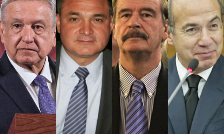 AMLO pide al PAN que investigue vínculos entre García Luna, Fox y Calderón