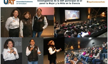 Investigadoras de la UAT participan en el panel “La mujer y la niña en la ciencia”