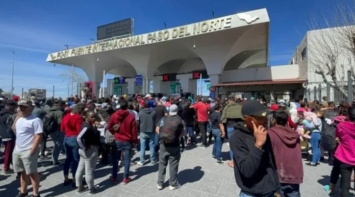 Migrantes venezolanos intentan cruzar desde Ciudad Juárez, Chihuahua a Estados Unidos