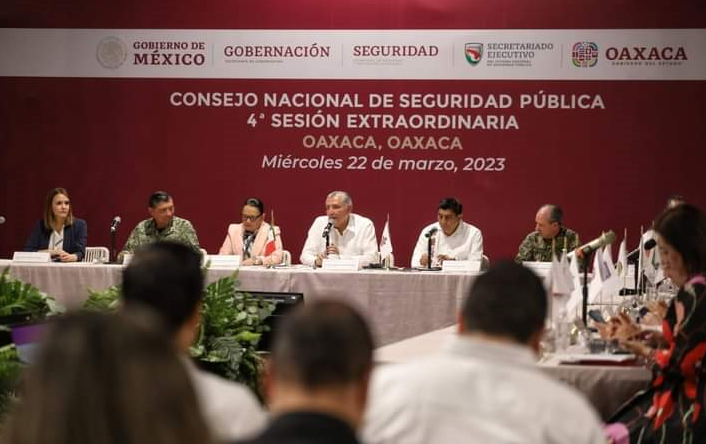 Américo Villarreal Anaya acude a reunión nacional sobre seguridad pública a Oaxaca con Adán Augusto