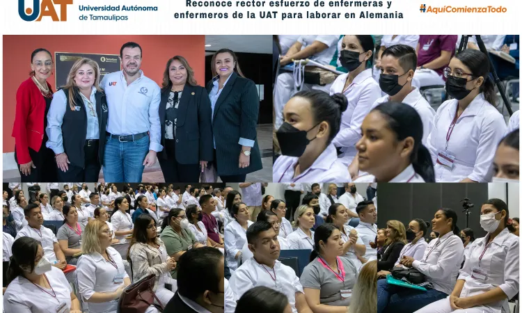 Reconoce rector esfuerzo de enfermeras y enfermeros de la UAT para laborar en Alemania