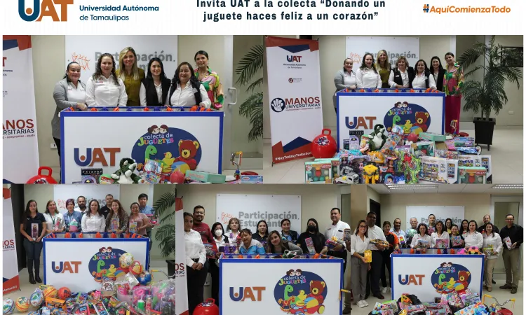 Invita UAT a la colecta “Donando un juguete haces feliz a un corazón”