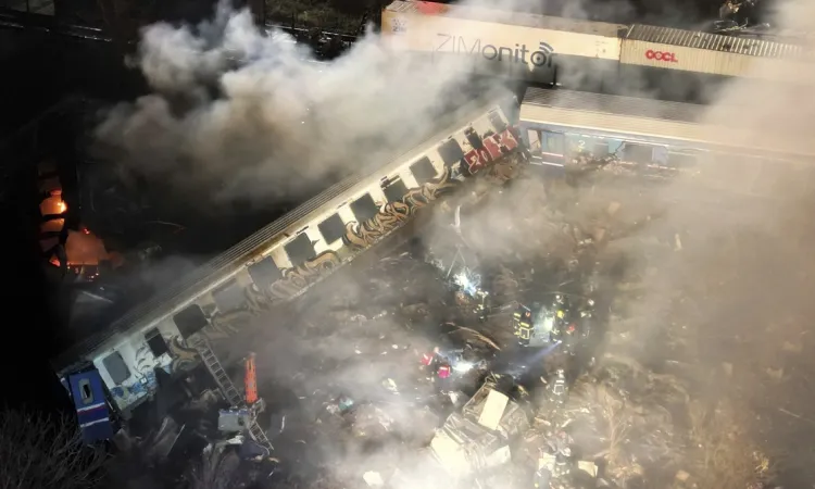 Se descarrila tren en Grecia