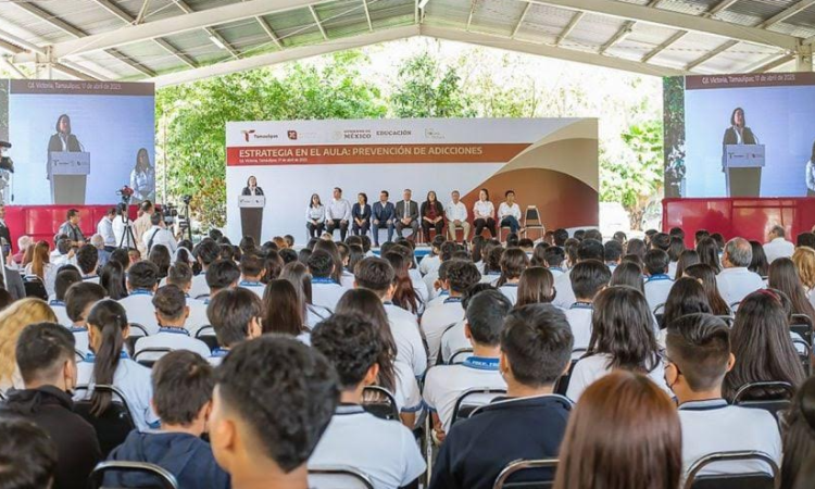 Inicia Gobierno de Tamaulipas campaña “Si te drogas, te dañas”, en más de mil 300 escuelas