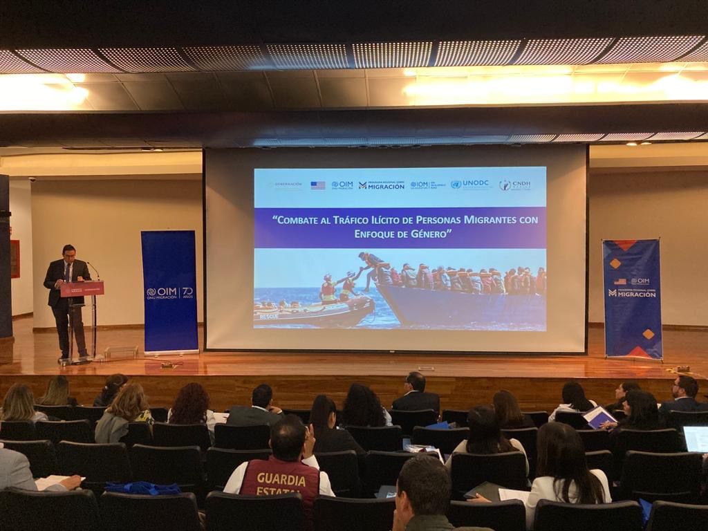 Taller sobre tráfico de migrantes en Tamaulipas.