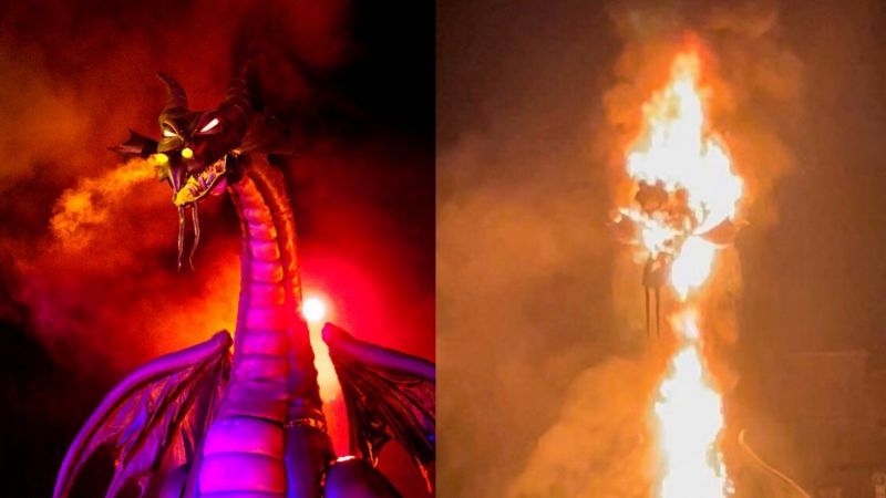 Atracción de parque de Disney se incendia