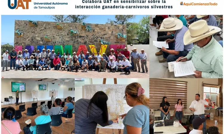Colabora UAT en sensibilizar a productores rurales sobre la interacción del ganado y carnívoros silvestres