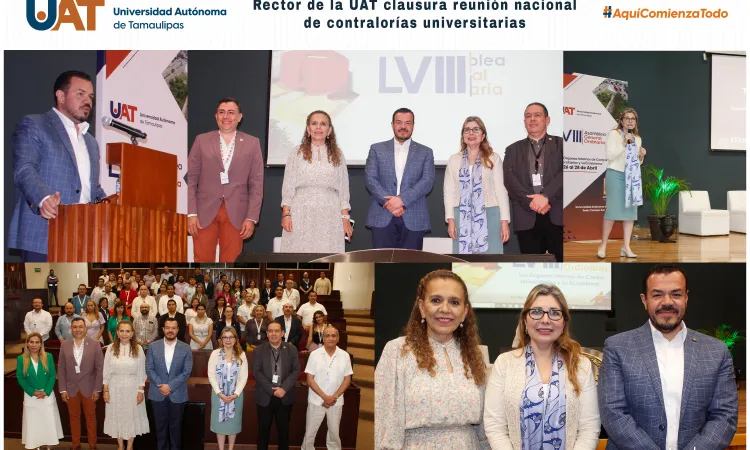 Rector de la UAT clausura encuentro nacional de contralorías universitarias