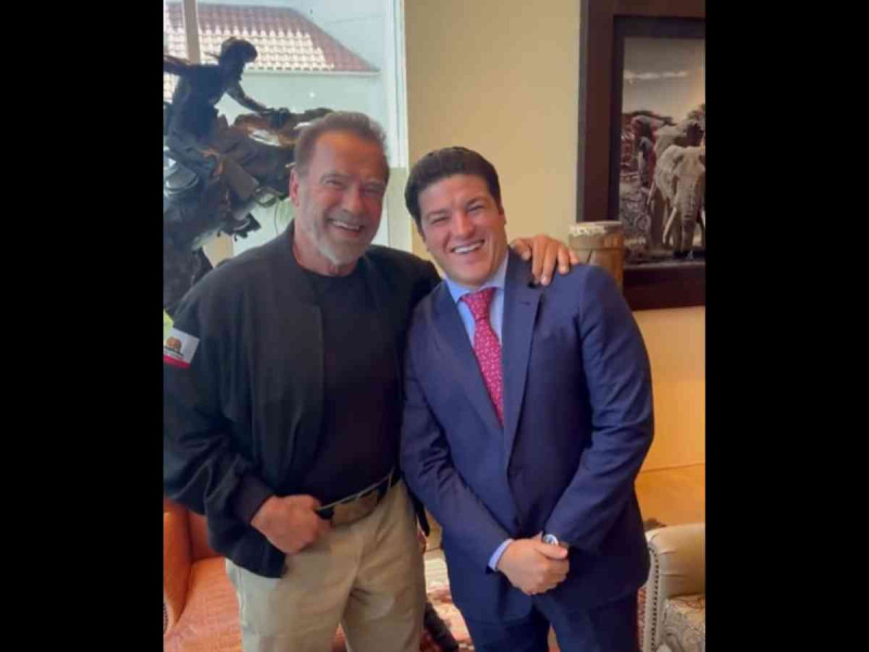 Samuel García quiere que Arnold Schwarzenegger apoye a Nuevo León