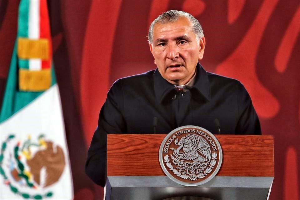 Adán Augusto dejará su cargo el viernes