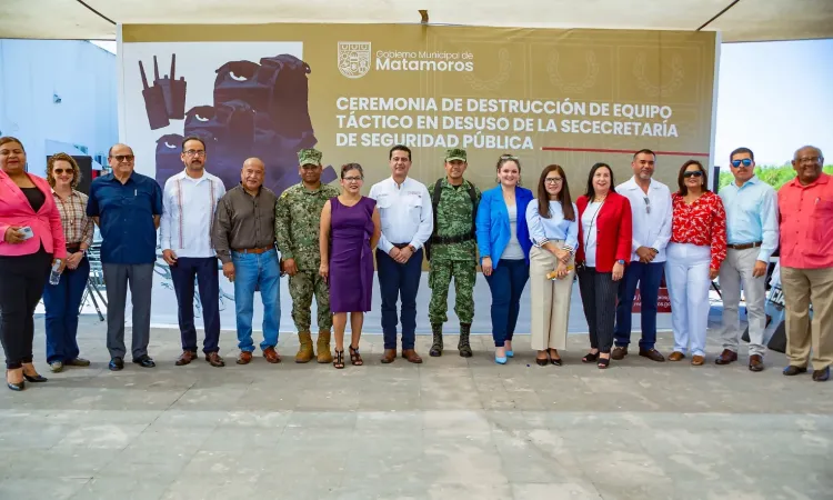 Destruyen equipo táctico en desuso; fue desincorporado del patrimonio municipal