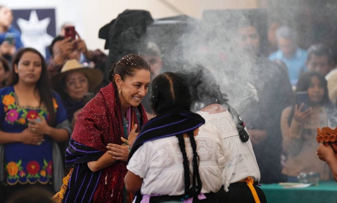 nombran ‘Nana Claudia’ a Sheinbaum en Comunidad purépecha de Michoacán