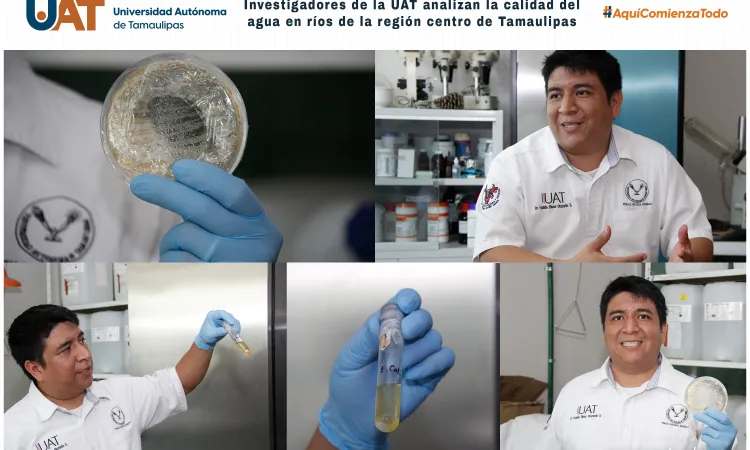 Analizan la calidad del agua en ríos de la región centro de Tamaulipas
