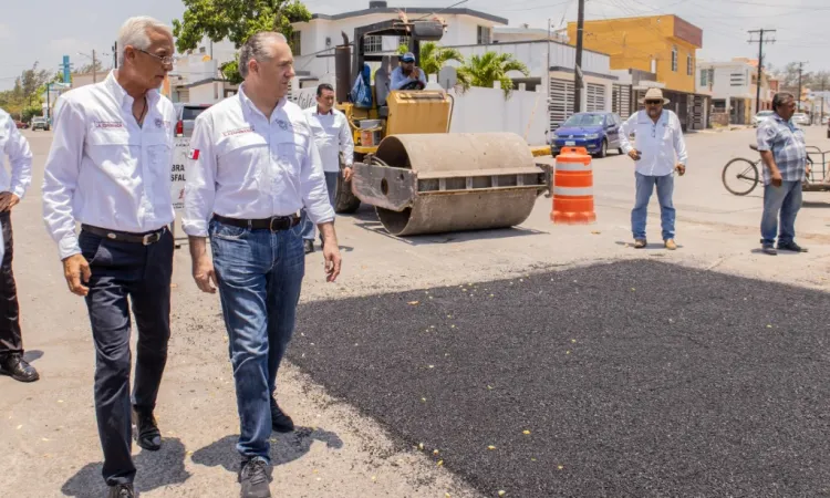 Intenso Programa de Bacheo Realizan en Ciudad Madero