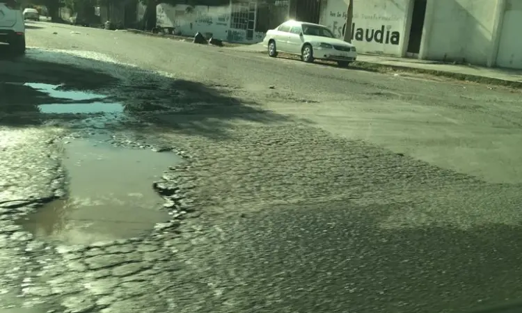 No se acaban los baches en Ciudad Victoria